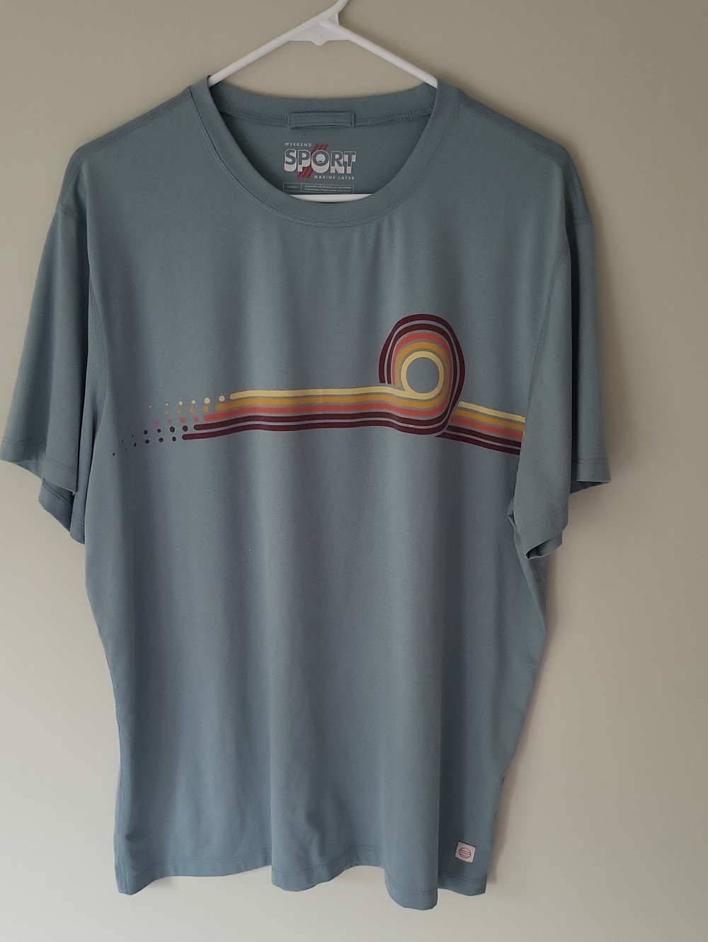 EUC - Weekend Sport Marine Layer Retro Stripe Graphic T-Shirt - Men’s Large